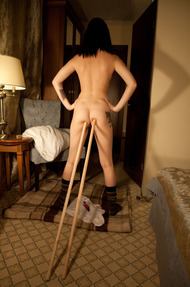 Zara D Strips To Naked In A Hotel Room - 09